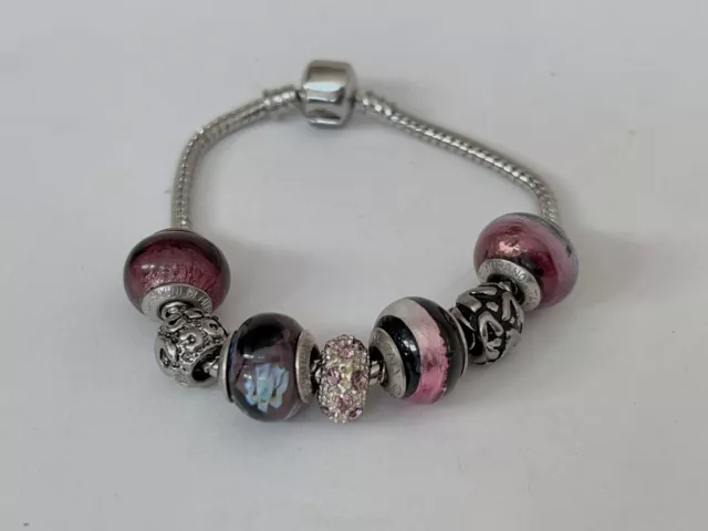 Lot Four Sogni Di Murano Italy Sterling Silver Charms Art Glass 925