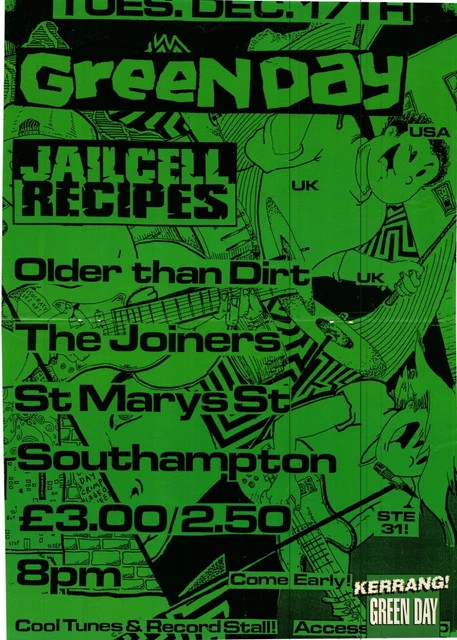 Tpot138 Pull Out Poster 16X11 Green Day.