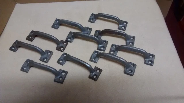 10 TINY Cast Iron Cabinet Door or Drawer Pull .