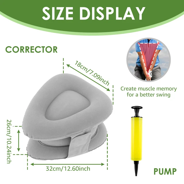 GOLF SWING TRAINING Aids Inflatable Golf Swing Trainer with Inflator ...