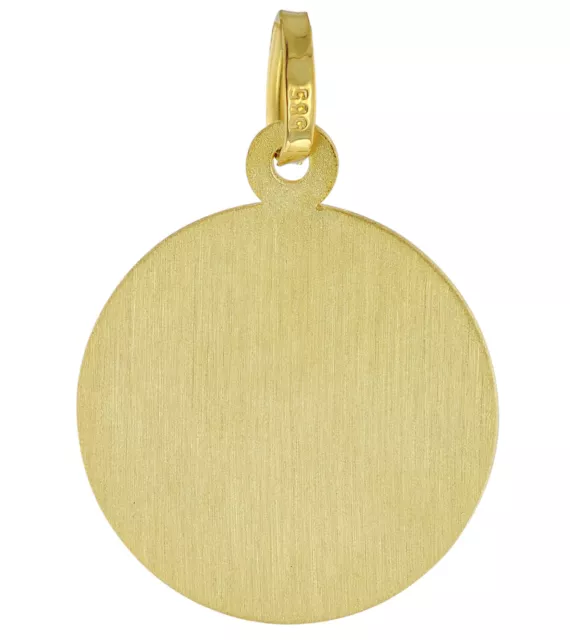 TRENDOR Schmuck Madonna-Anhänger Gold 585 / 14K an vergoldeter Silberkette 41262 2