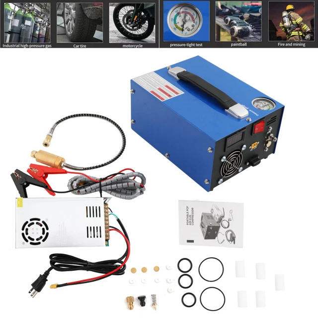 PCP Air Compressor Manual-Stop High Pressure Air Compressor Pump 4500Psi/30Mpa