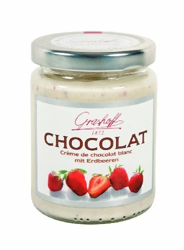Grashoff Chocolat Blanc Con Fragole Di Cioccolato Bianco 250ml 3er Pack