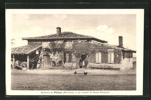 CPA Pibrac, La maison de Sainte Germaine