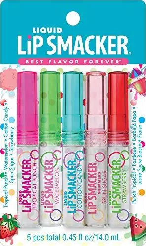 Liquid Flavored Lip Gloss Friendship Pack |Tropical Punch, Watermelon, Cotton...