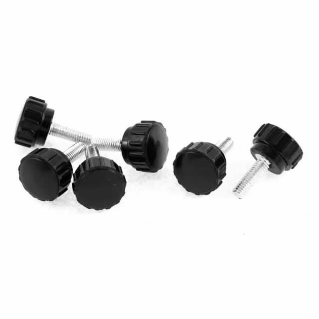 M5 x 15 mm vis à tête ronde vis à bouton serrage moleté Grips 6 pcs