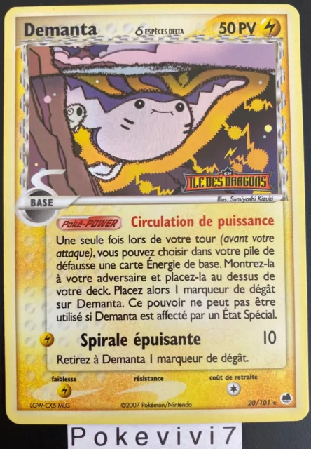 Carte Pokemon DEMANTA 20/101 Rare Reverse Bloc EX Ile des Dragons FR