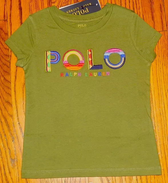 POLO RALPH LAUREN AUTHENTIC TODDLERS GIRLS BRAND NEW ORIGINAL T-SHIRT Sz 2T, NWT