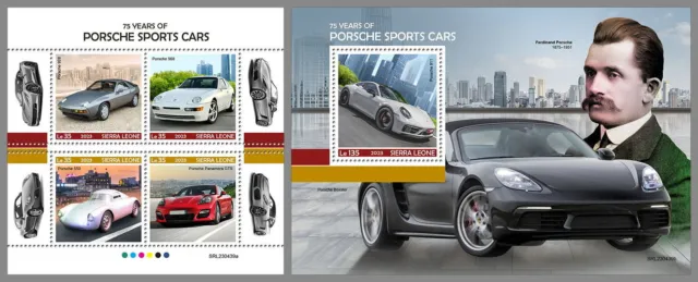 SIERRA LEONE 2023 MNH ** 75 Jahre Porsche Sportwagen Sport Cars #439