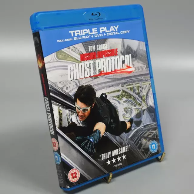 Blu ray/DVD, Mission Impossible Ghost Protocol, Cert 12, Grade B