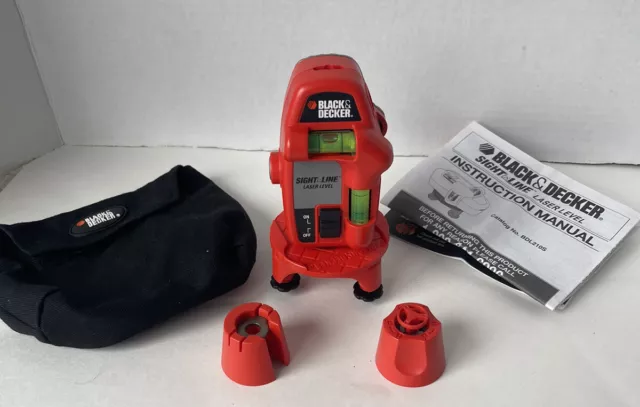 1 New BLACK & DECKER SIGHT LINE MANUAL LASER LEVEL tool, BDL 210 S in pack