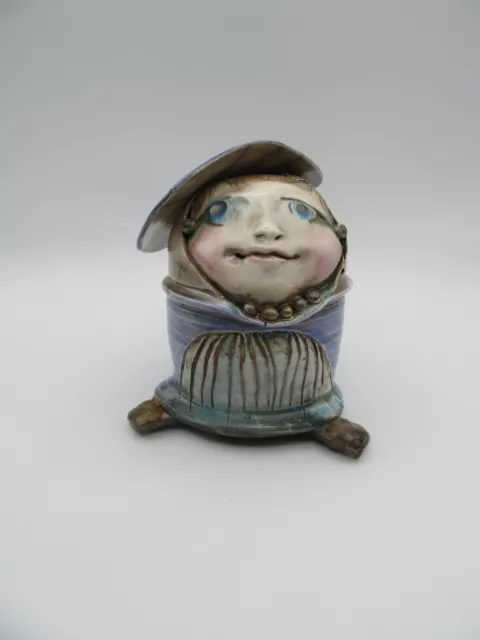 Raku Pottery Lady, Figurine, Fabulous