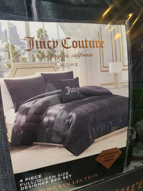 Juicy Coulture The Rose Collection 4Piece  Full/Queen bed set New 2