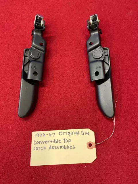 1966-1967 GM Oldsmobile F-85, Cutlass, Supr,442, W-30, Convertible Top Latches