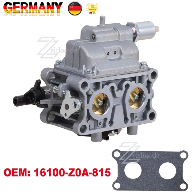 Eawfgtuw Ersatz-Vergaser-Baugruppe 16100-Z0A-815 Für GCV530 GXV530 Traktormotor Mit Installationsdichtung, Silberfarbene Metallkonstruktion