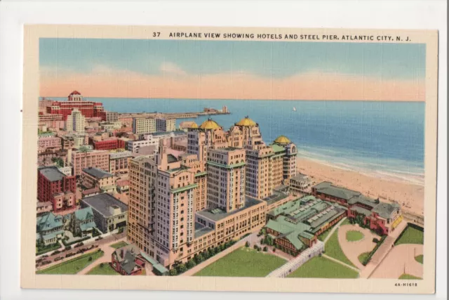 I-253 Atlantic City New Jersey Airplane View of Hotels Steel Pier Curteich