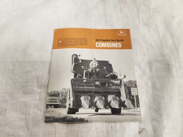 Original John Deere Corn Special Combine Brochure