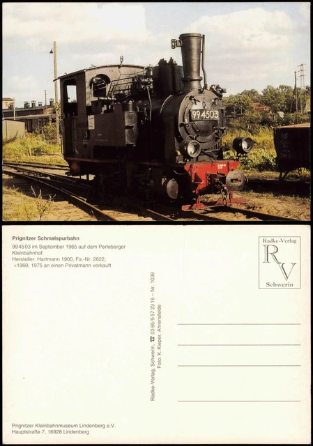 DAMPFLOKOMOTIVE PRIGNITZER SCHMALSPURBAHN auf dem Perleberger Klein ...