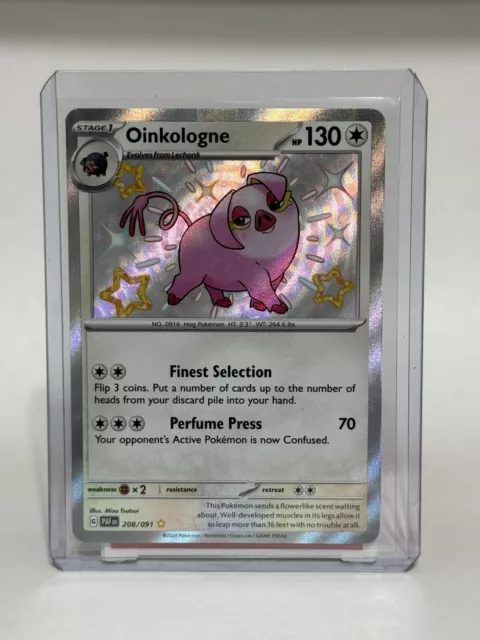 Pokemon TCG - Paldean Fates - 208/091 - Oinkologne  - Baby Shiny 👶