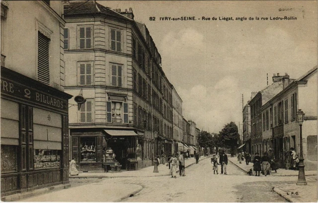 CPA IVRY-sur-SEINE Rue du Liégat, corner of rue Ledru-Rollin (65607)