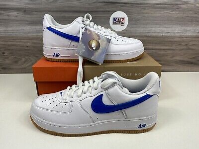 *Men's Nike Air Force 1 Low Retro White Gum Royal Blue (DJ3911 101) Multi Size