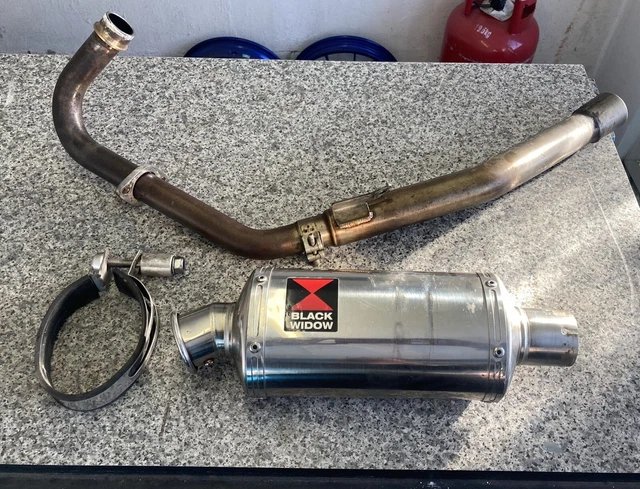 Honda CBF125M Sistema di scarico vedova nera completo