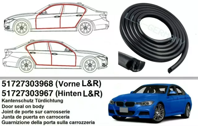 Puerta para BMW 3er F30 F31 F80 Touring Protección Perimetral 1x 51727303968