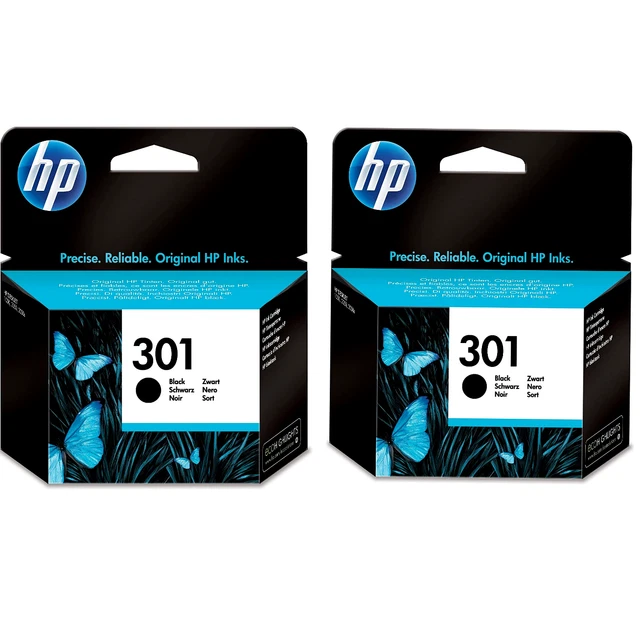 Kit 2 Cartucce Originali Hp301 Nero Ch561Ee  Ufficiali Hp