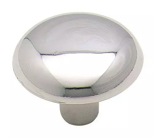 Polished Chrome Mushroom Kitchen Cabinet Knob 1-1/4" Diameter  - pack of 2