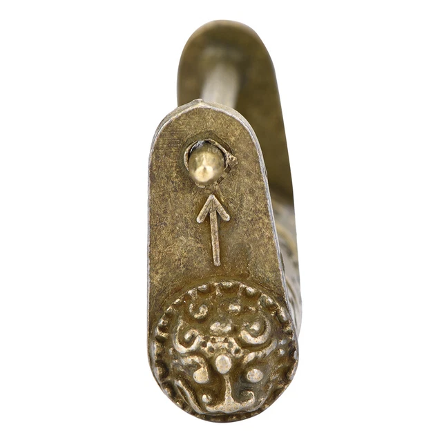 Chinese Vintage Padlock Antique Retro Style Combination Lock For Jewelry Box