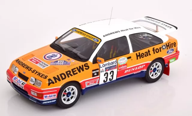 IXO Ford Sierra RS Cosworth, No.33, Andrews, Lombard RAC Rally 1989, 1:18