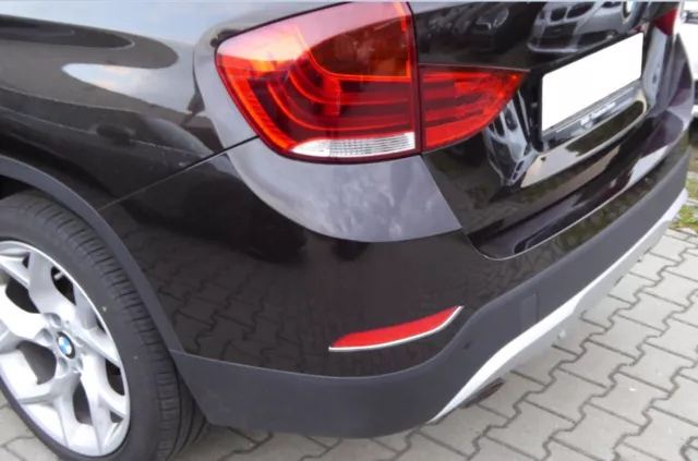 Chromstreben für BMW X1 Facelift E84 Reflektoren Stoßstange hinten Chrom Tuning