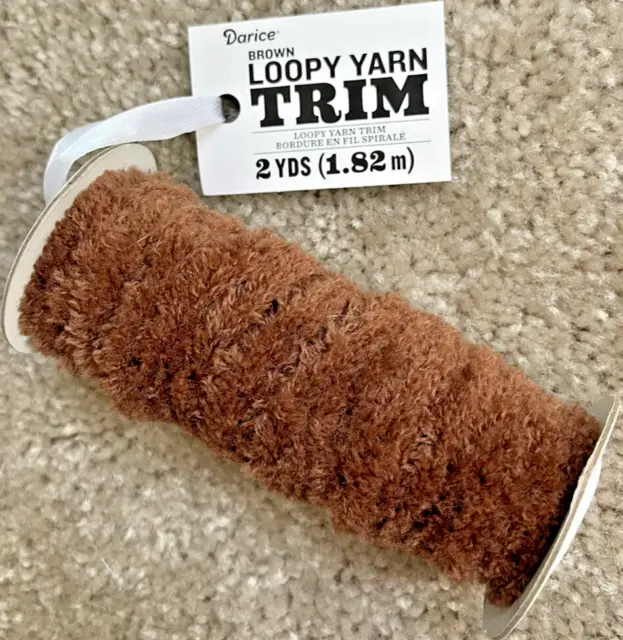 Limpiadores de tuberías artesanales Darice marrón loopy de 2 yardas (1,82 m)