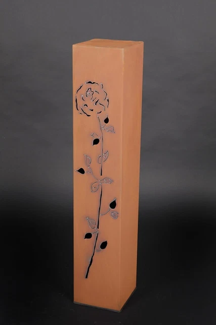 XL Rostsäule Garten-Deko – 100 Cm Hoch, Natur Rost, Handarbeit Aus Deutschland – Rustikale Metall-Säule Für Garten & Wohnbereich