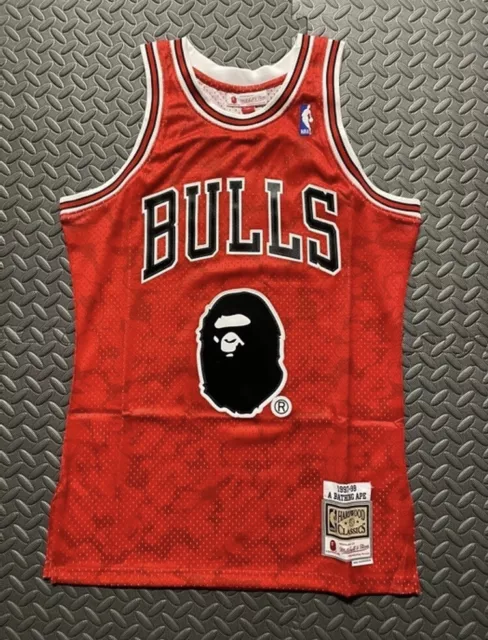 BAPE X Mitchell & Ness Special Edition Chicago Bulls Jersey - Super AAA  Version