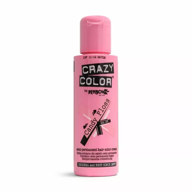 Renbow Crazy Color No.65 Candy Floss Semi-Permanent Cream 100ml