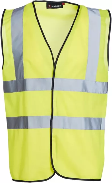 Blackrock Hi Vis Vest Yellow Sleeveless Waistcoat High Visibility Safety Jacket