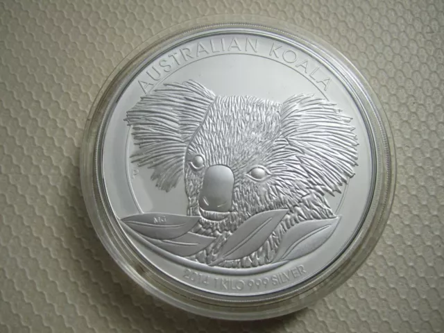 1Kg Silbermünze Australien Koala 2014 30Dollars