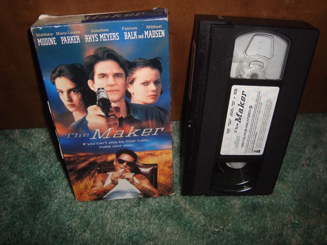 THE MAKER Vhs Tape Rare Matthew Modine Rhys Meyers Balk Crime Thriller ...
