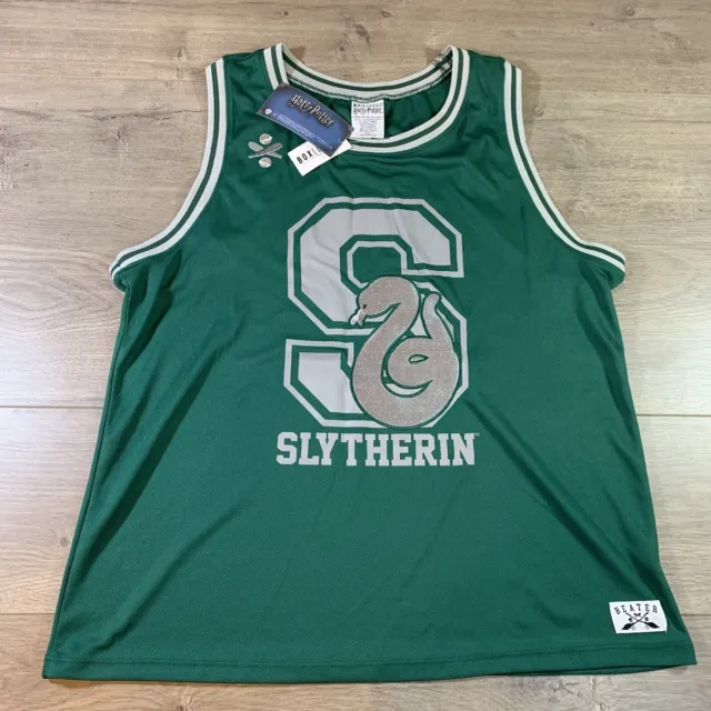 Harry Potter Slytherin Quidditch Beater Jersey Green BoxLunch Exclusive Size 2XL