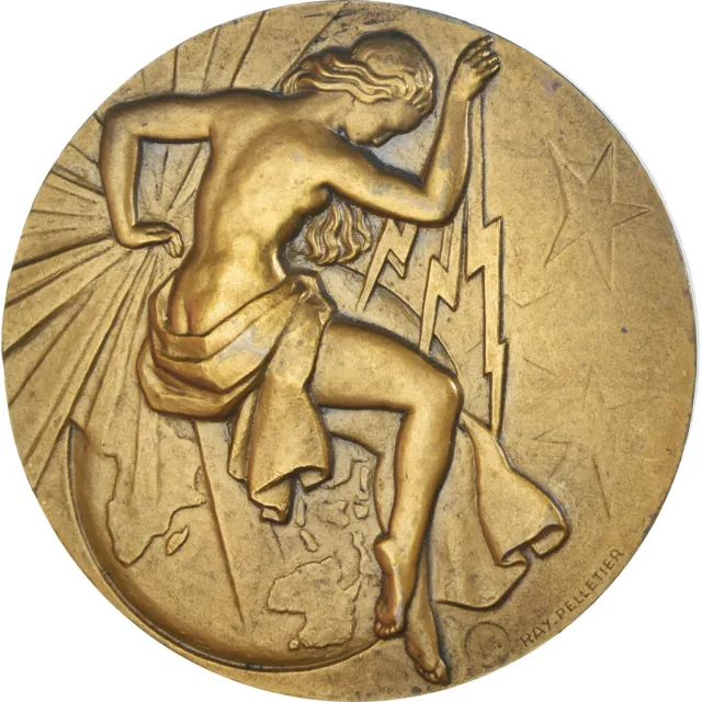 [#1153062] Frankreich, Medaille, Art Déco, Syndicat Général de la Construction