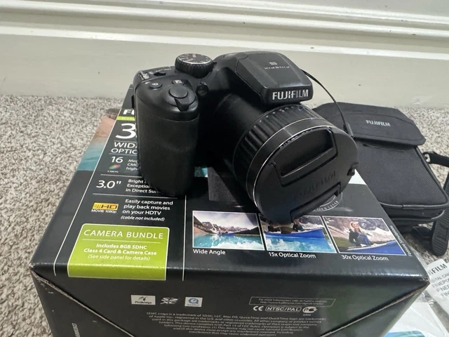 FUJIFILM FINEPIX S6800 Black 30X Optical Zoom~16MP Digital Camera