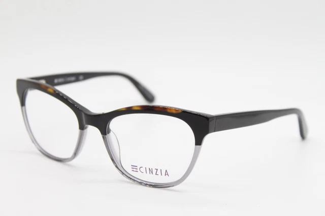 New Cinzia by Europa CIN-5047 C1 Black on Smoke Eyeglasses 53/17/135 New Cinzia by Europa CIN-5047 03 Plum on Ginger Eyeglasses  main image 4