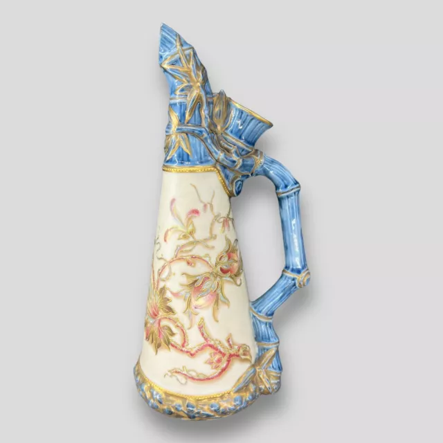 Antique Royal Worcester Porcelain Gilt Trimmed Hand Painted Vase #1333