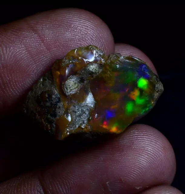 Beautiful 100% Natural Ethiopian Opal Rough,Multi Fire Opal Raw 26.10 Ct OOP-181