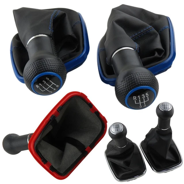 For Je-tta 5/6 Speed Gear Shift Knob Gaiter Boot Car Gear Shifter Gearstick