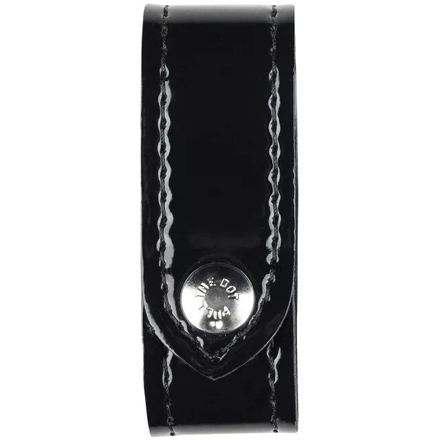 Safariland 690-9 Hi-Gloss Black Handcuff Strap W/ Single Chrome Nickel Snap