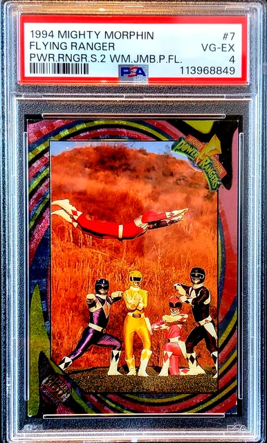 1994 MIGHTY MORPHIN Power Rangers Series 2 Flying Ranger Power Foil #4 ...