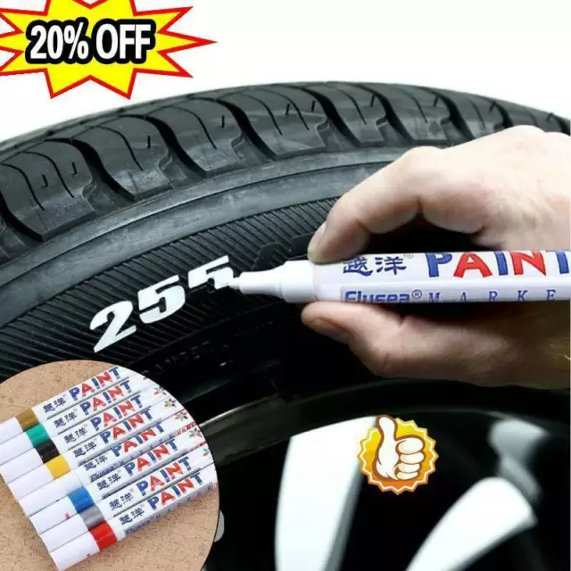 Waterproof Permanent Paint Marker Pen Ink Car Tyre Rubber Metal Tire New C0N1