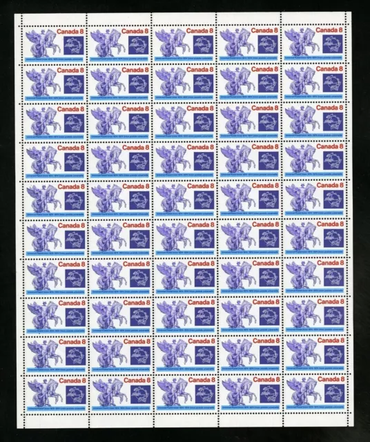 Canada — Full Pane of 50 — 1974, Universal Postal Union #648 — MNH